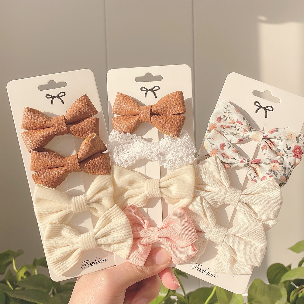 Baby Girl Hair Bows (4 pcs)